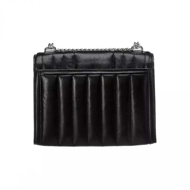 Michael Kors Jet Set Bolso bandolera negro lona recubierta Signature 35R4SWHL6UBLA