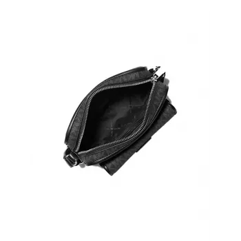 Michael Kors Jet Set bolso bandolera Black Signature Coated Canvas 35R5S2BC0BBLA