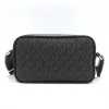 Michael Kors Jet Set bolso bandolera Black Signature Coated Canvas 35R5S2BC0BBLA