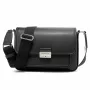 Michael Kors Jet Set Bolso bandolera negro lona recubierta con estampado de logotipo Signature