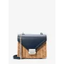 Michael Kors Jet Set Bolso bandolera Navy piel Saffiano 35T4SWHC5WNAV