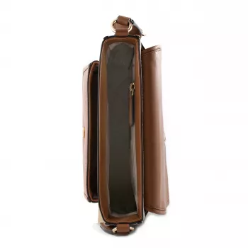 Michael Kors Jet Set Bolso bandolera Vanilla con logo impreso en lona recubierta 35R5G2BM8BVAN