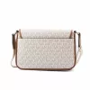 Michael Kors Jet Set Bolso bandolera Vanilla con logo impreso en lona recubierta 35R5G2BM8BVAN