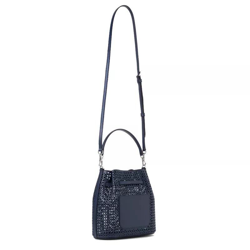 Michael Kors Jet Set Navy Signature Logo Bolso bandolera 35S6S2ZC1YNAV