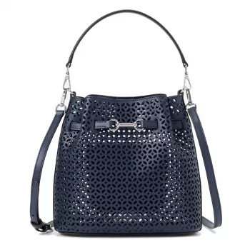 Michael Kors Jet Set Navy Signature Logo Bolso bandolera 35S6S2ZC1YNAV