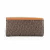 Bolso bandolera Michael Kors Jet Set Travel marrón Signature Coated Canvas 35F3GTVE7BBRO