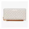 MICHAEL KORS Jet Set Travel cartera continental 35S6GTVE9BVAN en lona recubierta vainilla