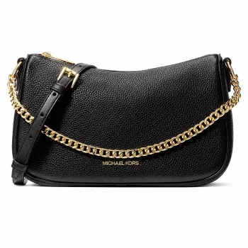 Michael Kors Jet Set Travel Bolso bandolera 35F4G1QC6LBLA negro piel Saffiano