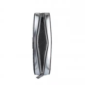 Michael Kors bolso bandolera Jet Set Travel 35F5STTC9YSIL Silver Signature lona recubierta