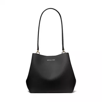 Michael Kors Jet Set Travel Bolso bandolera negro piel Saffiano 35S4G3FS2IBLA