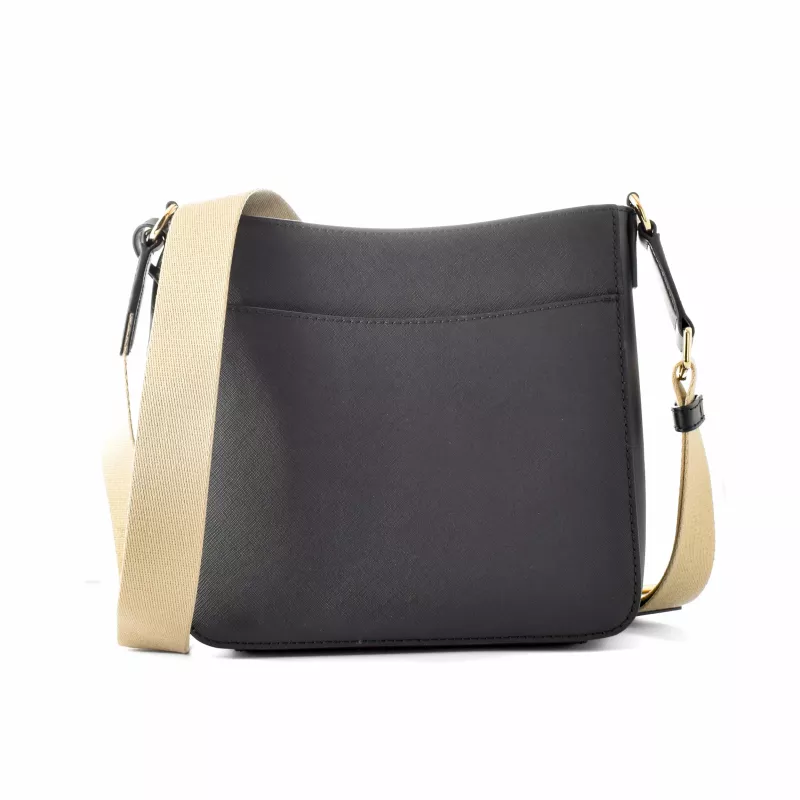 Michael Kors Jet Set Travel Bolso bandolera negro piel Saffiano 35S4GTVC5LBLA