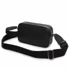 Michael Kors Jet Set Travel Bolso Bandolera Negro Estampado Signature Lona recubierta