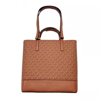 Michael Kors Jet Set Travel Bolso bandolera Luggage Brown piel Saffiano 35S4GX9T1BLUG