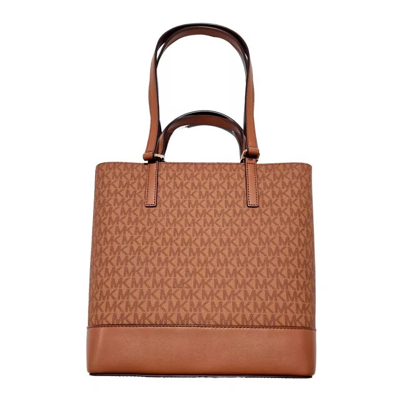 Michael Kors Jet Set Travel Bolso bandolera Luggage Brown piel Saffiano 35S4GX9T1BLUG