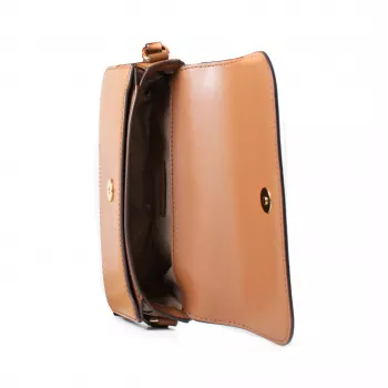 Michael Kors Jet Set Travel Bolso bandolera Luggage Lona recubierta con logotipo impreso Herrajes dorados