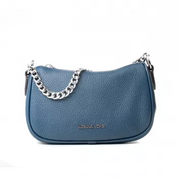 Michael Kors Jet Set Travel Bolso bandolera Navy Signature Coated Canvas