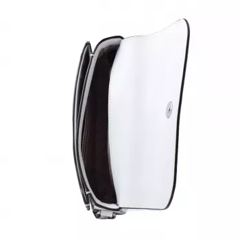 Michael Kors Jet Set Travel Bolso Bandolera Optic White Piel Saffiano 35F4STVC1LOPT