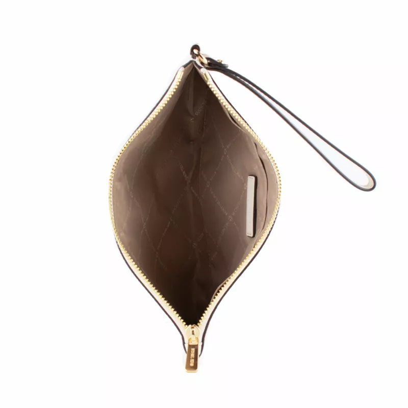 Bolso bandolera Michael Kors Jet Set Travel de piel Saffiano con herrajes dorados 25x14x2 cm