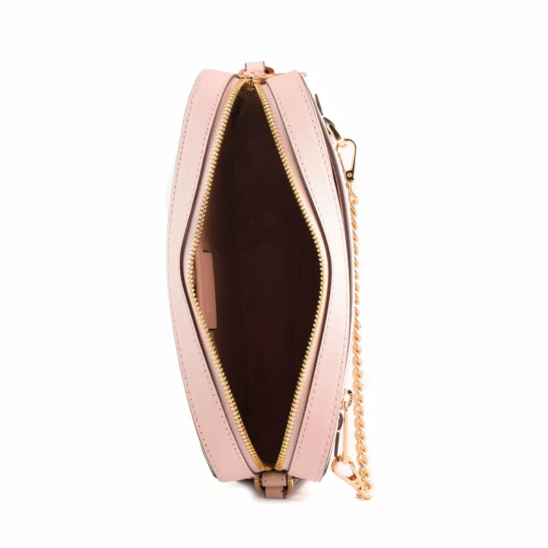Michael Kors Jet Set Travel Bolso bandolera Piel Saffiano Powder Blush 35S1GTTC7LPOW