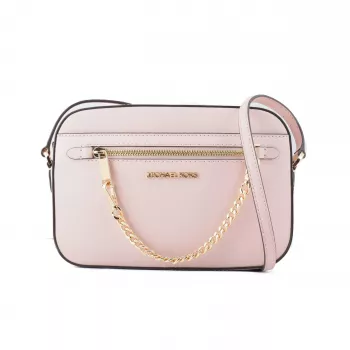 Michael Kors Jet Set Travel Bolso bandolera Piel Saffiano Powder Blush 35S1GTTC7LPOW