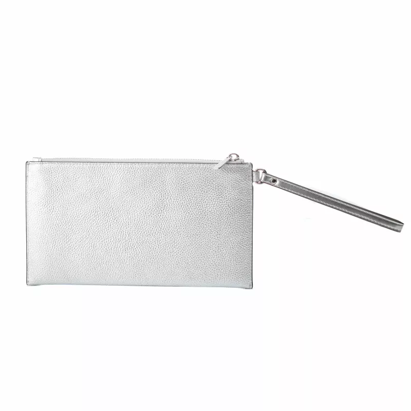 Bolso bandolera Michael Kors Jet Set Travel plateado de piel Saffiano 35F4STVW3LSIL