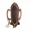 Michael Kors Jet Set Travel bolso bandolera Vanilla Signature lona recubierta