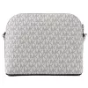 Michael Kors Bolso bandolera Jet Set Travel Vanilla Signature Coated Canvas herrajes dorados 35F1GTVC6B