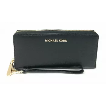Maletín mini Michael Kors Jet Set Travel de piel Saffiano negro herrajes dorados 35T7GTVE7LBCK