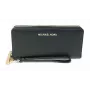 Maletín mini Michael Kors Jet Set Travel de piel Saffiano negro herrajes dorados 35T7GTVE7LBCK