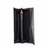 Michael Kors Jet Set Travel Funda cartera para teléfono, piel Saffiano negra, herrajes dorados, cierre con cremallera, correa de muñeca desmontable, 6 ranuras para tarjetas, compartimento para billetes, compartimento para teléfono