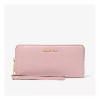 Michael Kors Jet Set Travel bolso de mano de piel Saffiano powder blush