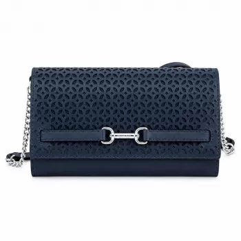 MICHAEL KORS Jet Set Travel bolso bandolera de piel Saffiano azul marino