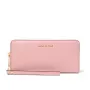 MICHAEL KORS Jet Set Travel Saffiano Leather Flat Multifunction Pouch en Powder Blush (35S6GTVE9LPOW)