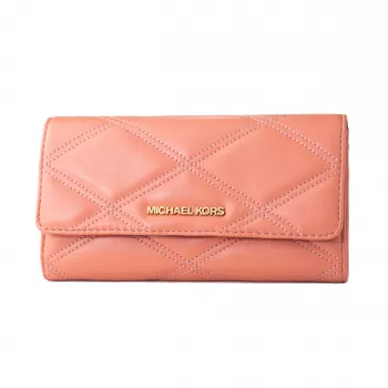 Michael Kors 35S2GTVF3USRT Monedero mujer, 18x10x1 cm, piel rosa