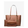 MICHAEL KORS Jet Set Travel Bolso Tote de Piel Saffiano Set - Equipaje - Mujer 35R3GCFT3TLUG (33x28x12cm)