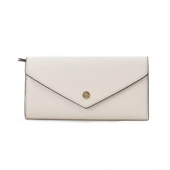 Michael Kors Jet Set Travel monedero de muñeca de piel saffiano, luggage, tono dorado