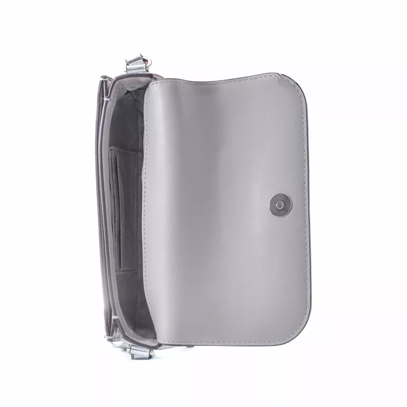 Michael Kors Bolso bandolera pequeño Jet Set Travel lona recubierta Signature 21x12x5 cm herrajes en tono plateado