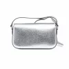 Michael Kors Bolso bandolera pequeño Jet Set Travel lona recubierta Signature 21x12x5 cm herrajes en tono plateado
