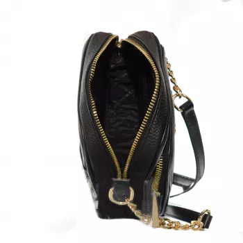 Michael Kors Bolso de hombro pequeño Jet Set Travel negro piel saffiano 35H3GTVC2LBLA