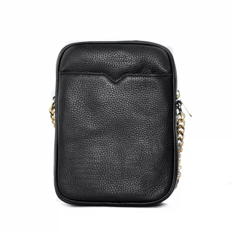 Michael Kors Bolso de hombro pequeño Jet Set Travel negro piel saffiano 35H3GTVC2LBLA