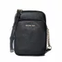 Michael Kors Bolso de hombro pequeño Jet Set Travel negro piel saffiano 35H3GTVC2LBLA