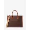 MICHAEL KORS Jet Set Travel bolso tote marrón Signature Coated Canvas 35R5G7ZT2BBRO