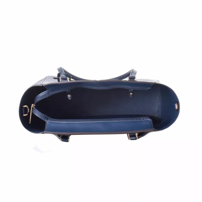 Michael Kors Jet Set Travel Bolso tote navy piel Saffiano 35R3GCFT3TNAV
