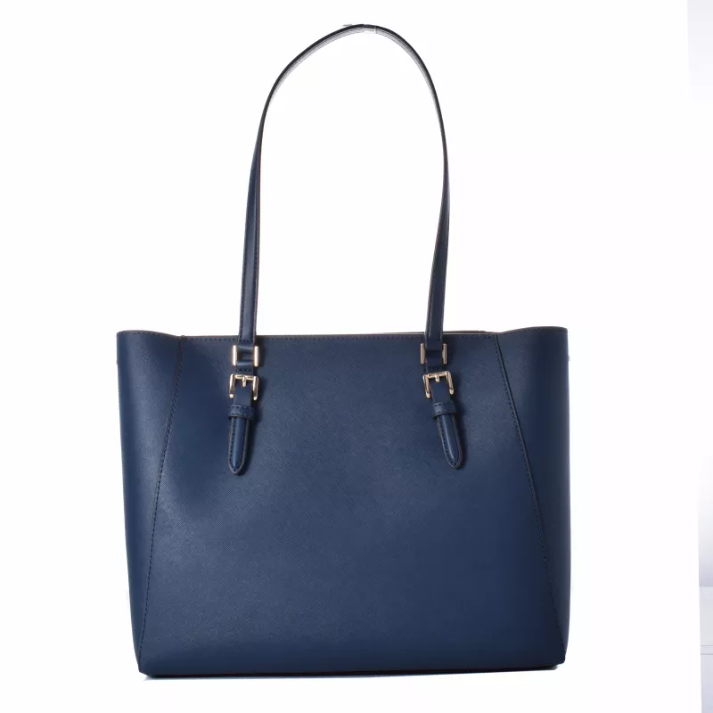 Michael Kors Jet Set Travel Bolso tote navy piel Saffiano 35R3GCFT3TNAV