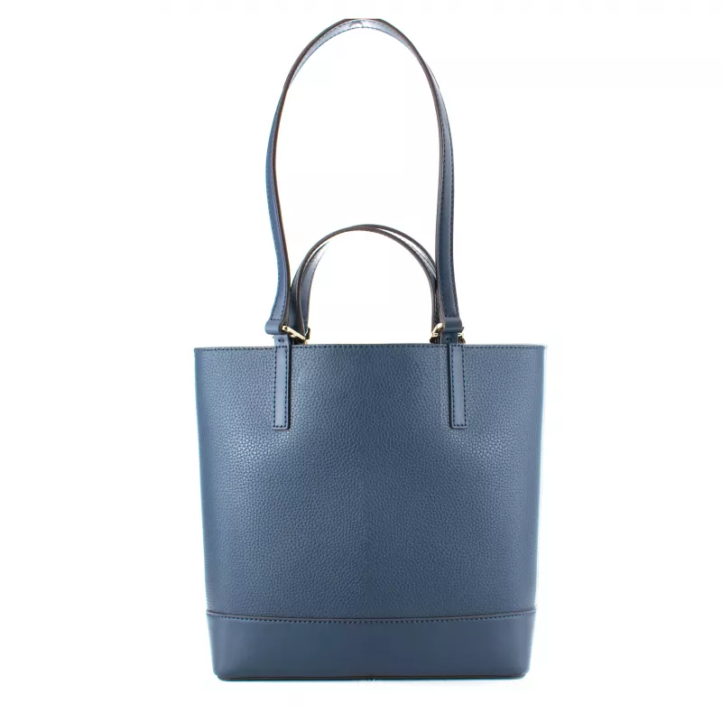 Michael Kors Jet Set Travel Bolso tote Navy piel Saffiano 35T0GX9T1TNAV