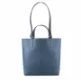 Michael Kors Jet Set Travel Bolso tote Navy piel Saffiano 35T0GX9T1TNAV