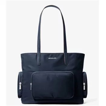 Michael Kors Jet Set Travel bolso tote navy piel Saffiano 35T5S5FT9CNAV