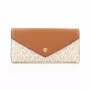 Michael Kors Jet Set Travel bolso bandolera Vanilla Signature lona recubierta 35F3GTVE7BVAN