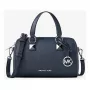 Michael Kors Jet Set Travel bolso bandolera para mujer de piel Saffiano en azul marino, 19x13x9 cm