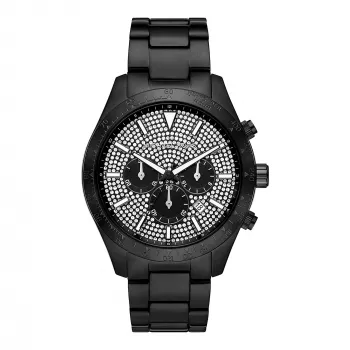 Michael Kors Lexington reloj de cuarzo cronógrafo hombre MK8899 46mm esfera azul plata acero inoxidable